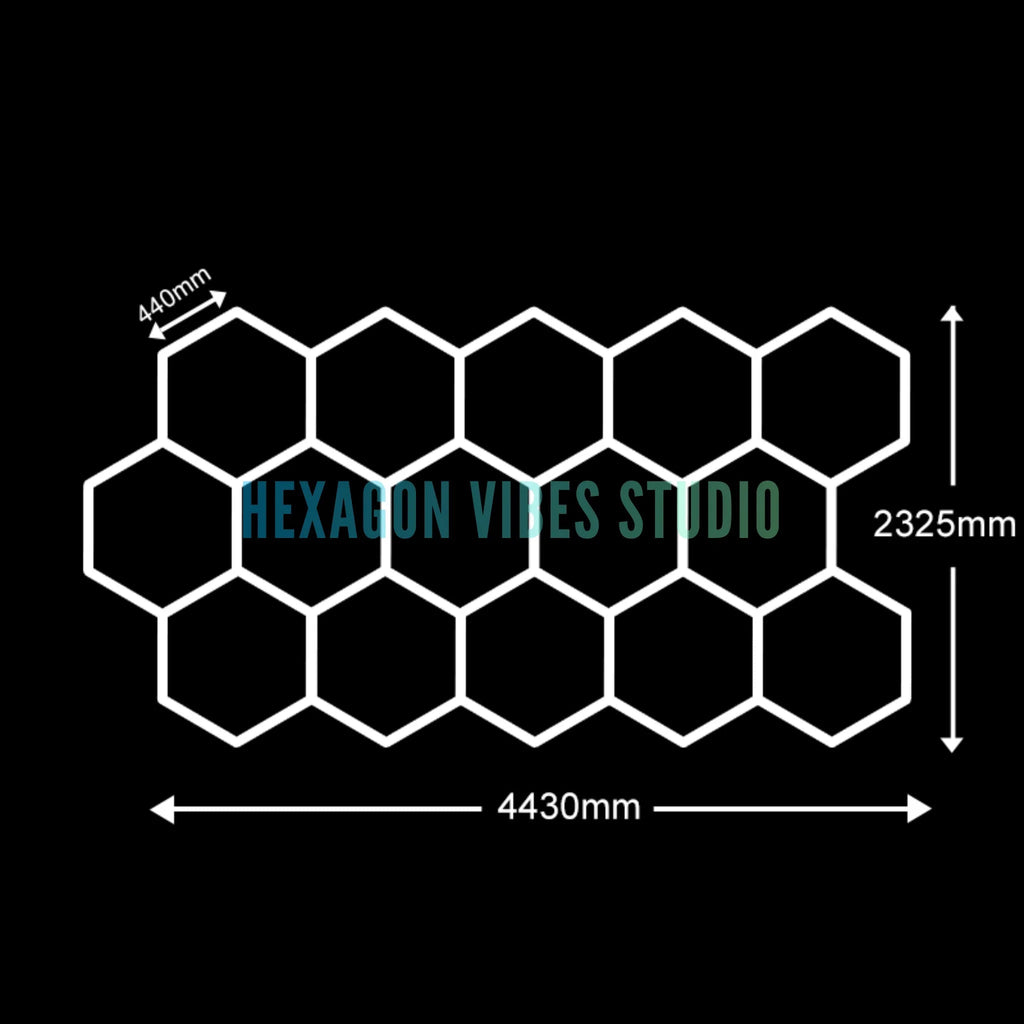 Large Size Hexagon LED Lighting for Garage Car Repair Wash Detailing Workshop Gym Barbershop Honeycomb LED Tube Ceiling Light Everyday Essentials