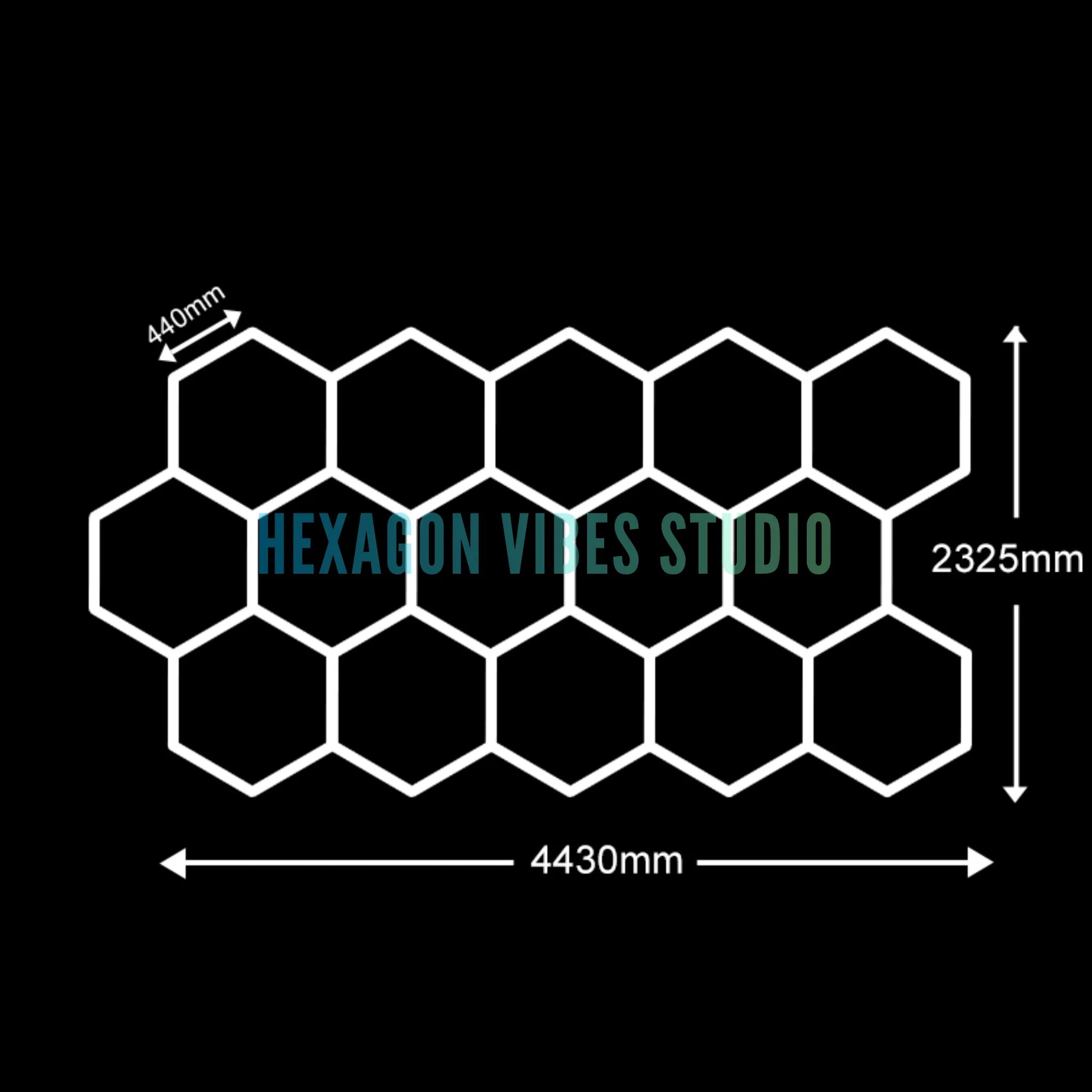 Large Size Hexagon LED Lighting for Garage Car Repair Wash Detailing Workshop Gym Barbershop Honeycomb LED Tube Ceiling Light Everyday Essentials