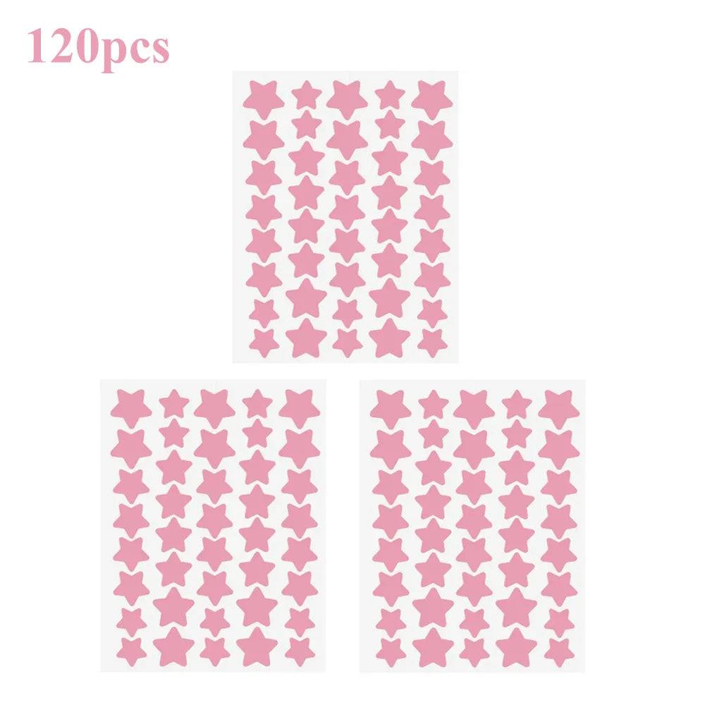 40pcs/120pcs Colorful PE Pimple Patches Cute Star Shaped Pimple Cover Sticker Invisible Pimple Cover Removal Pimple Patch EVERYDAY ESSENTIALS