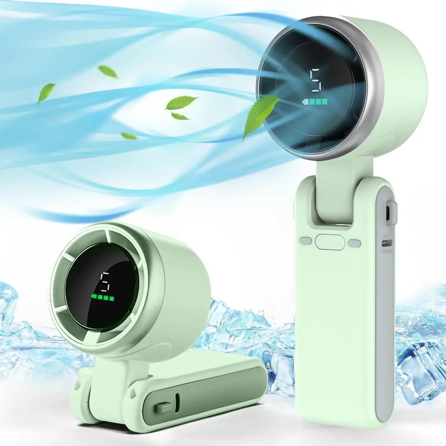 3-in-1 Fan, 5-speed, 3600mAh Rechargeable Lithium Battery, USB Charging, Travel Mini Fan Everyday Essentials