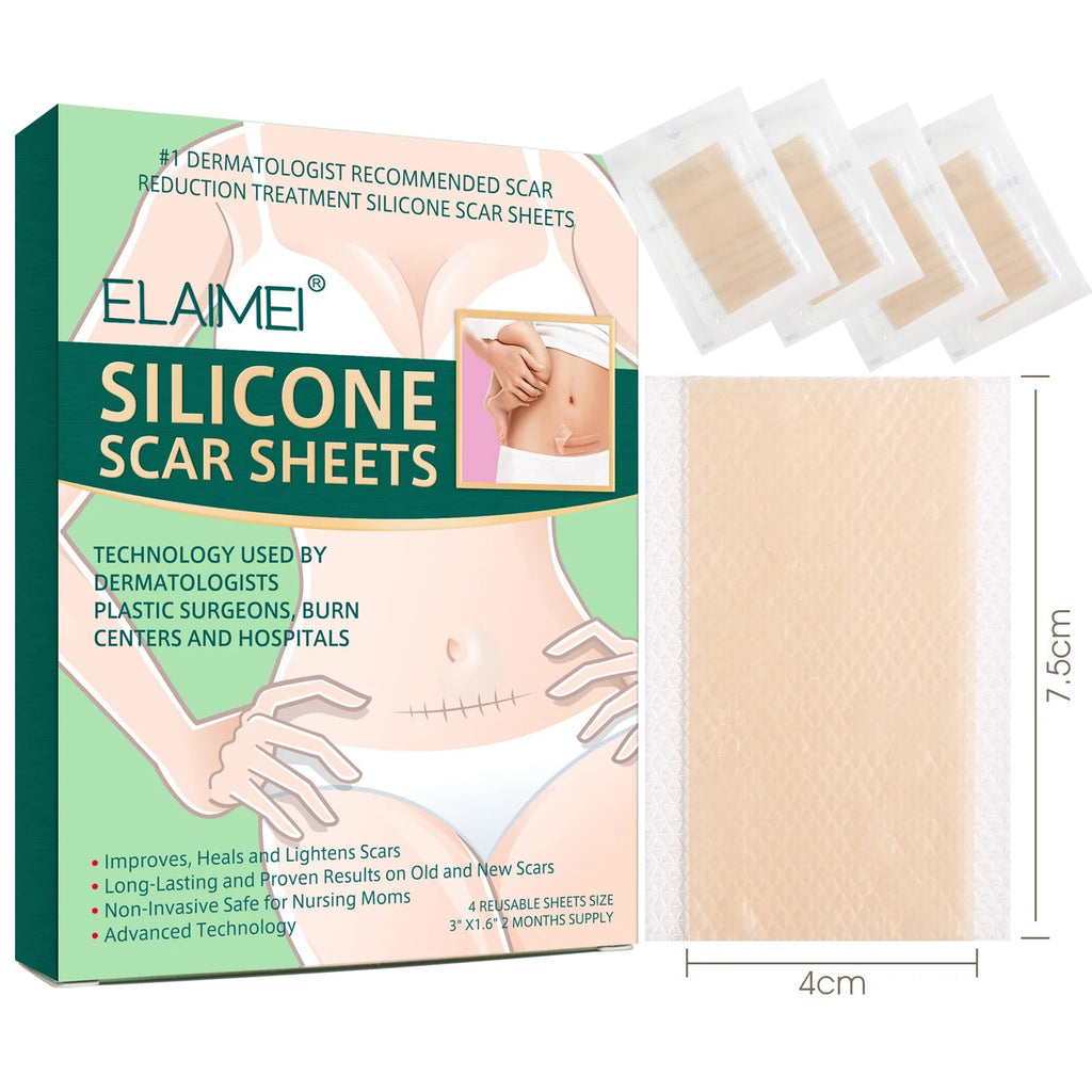 Scar Patches Remove Silicone Gel Sheet Correctors Burn Wounds Efficient Surgery Scar Tape Skin Repair Self-Adhesive Scar Cover EVERYDAY ESSENTIALS