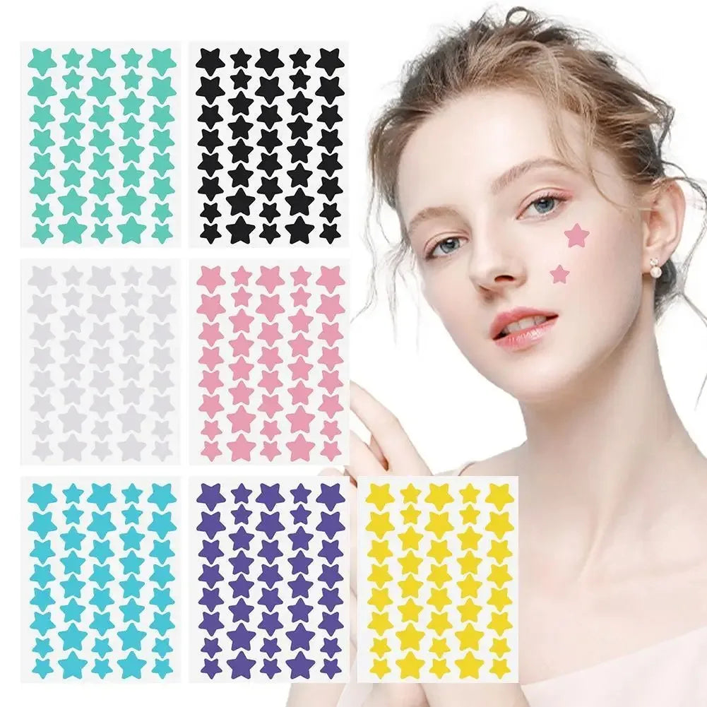 40pcs/120pcs Colorful PE Pimple Patches Cute Star Shaped Pimple Cover Sticker Invisible Pimple Cover Removal Pimple Patch EVERYDAY ESSENTIALS