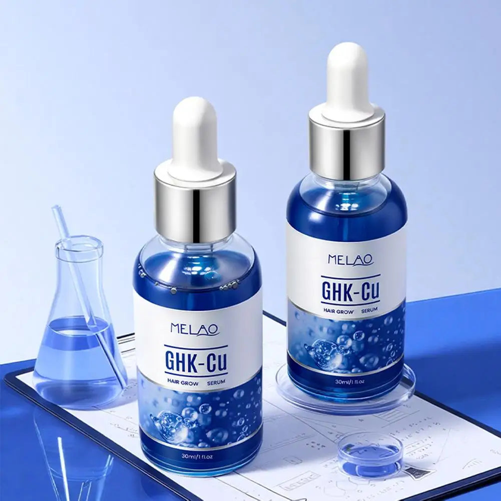 Copper Peptide Hair Serum Ghk-Cu Peptide for Hair Growth Scalp Moisturizer Advanced Regrowth Treatment Root Strengthen Hair Oil EVERYDAY ESSENTIALS