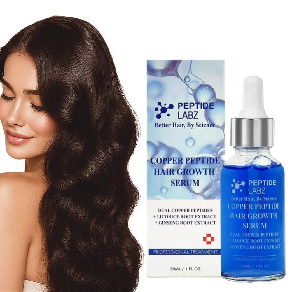 Copper Peptide GHK-cu Hair Growth Serum - Natural Gentle Formula Strengthens Hair Follicles For All Hair Types EVERYDAY ESSENTIALS