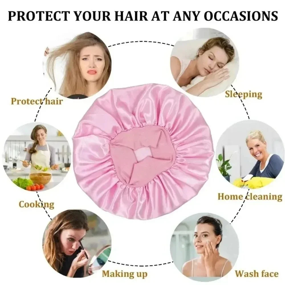 Heatless Curling Rod Set Satin Nightcap for Women No Heat Hair Rollers Sleeping Soft Headband Styling Tool Lazy Curls EVERYDAY ESSENTIALS