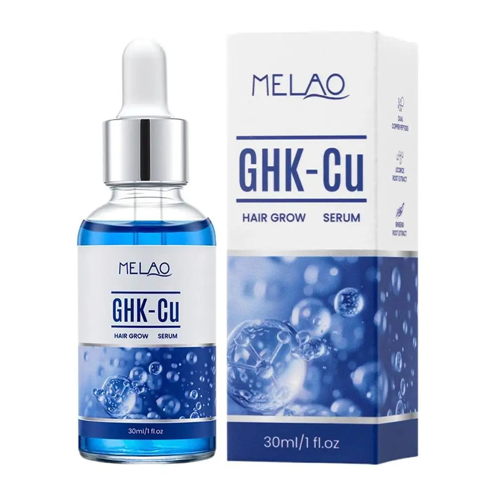 Copper Peptide Hair Serum Ghk-Cu Peptide for Hair Growth Scalp Moisturizer Advanced Regrowth Treatment Root Strengthen Hair Oil EVERYDAY ESSENTIALS