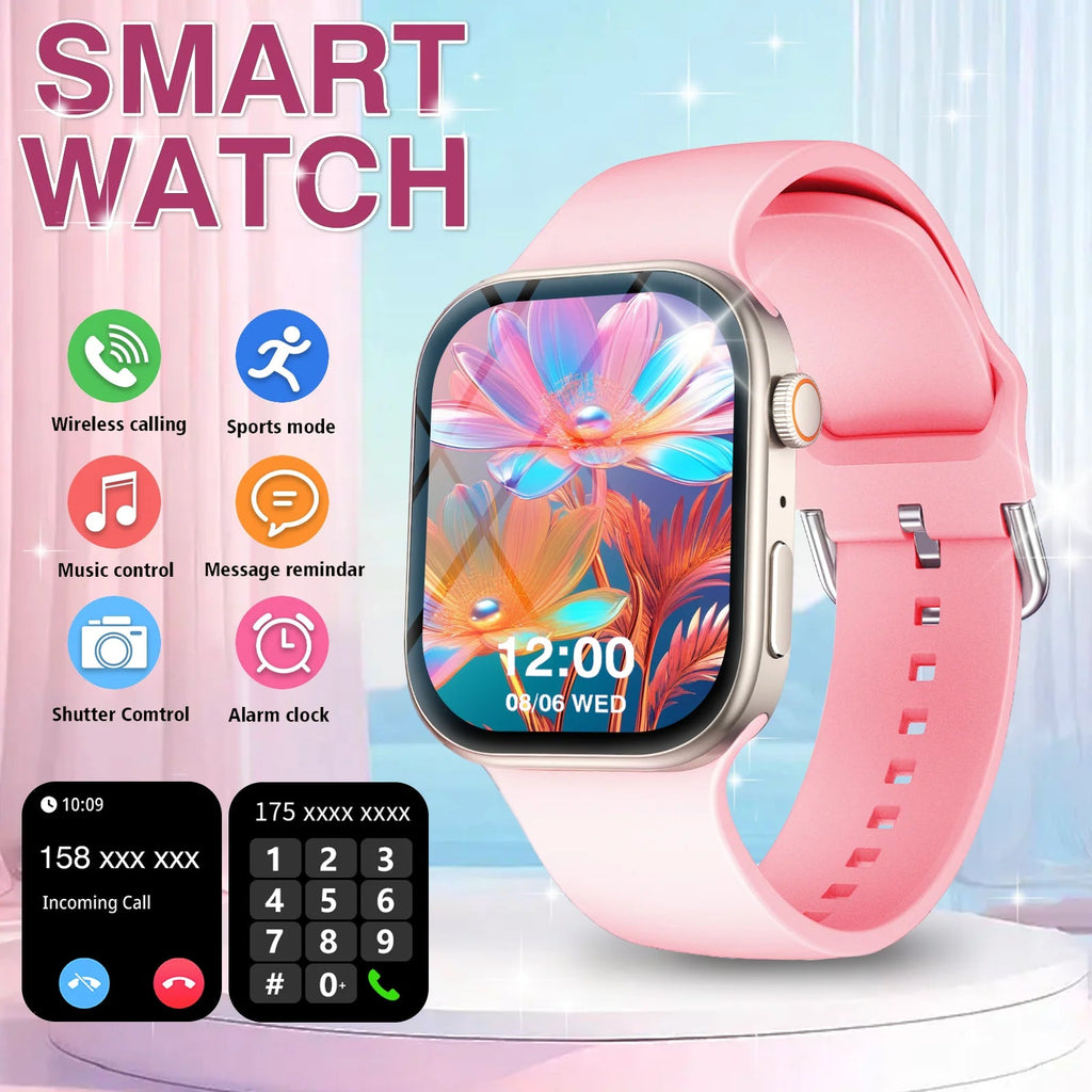 Smart Watch Bluetooth Call Message Display Fitness Monitoring Bracelet Christmas Gift Suitable for Android iPhone EVERYDAY ESSENTIALS