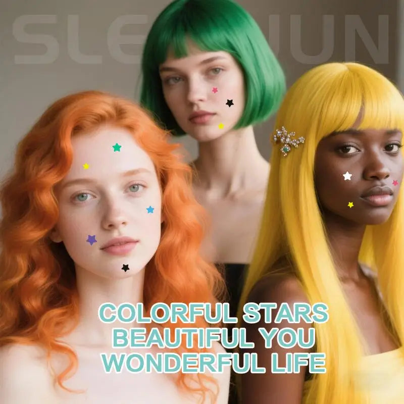 1400 Pcs/bag Colorful Star Pimple Patch Acne Colorful Invisible Acne Removal Skin Care Stickers Portable Star Patch Patches EVERYDAY ESSENTIALS