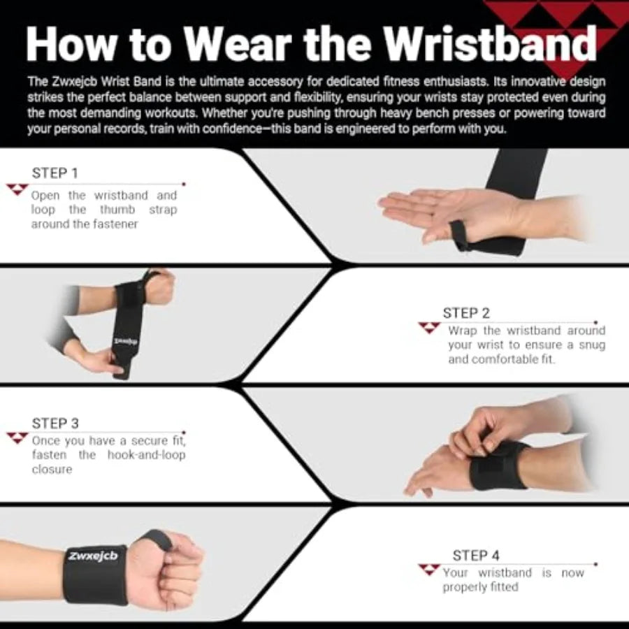 Weightlifting Wrist Wraps - Heavy-Duty Support for Gym Bench Press and Pushups Premium Polyester Nylon Wrist Straps for Maximum Everyday Essentials