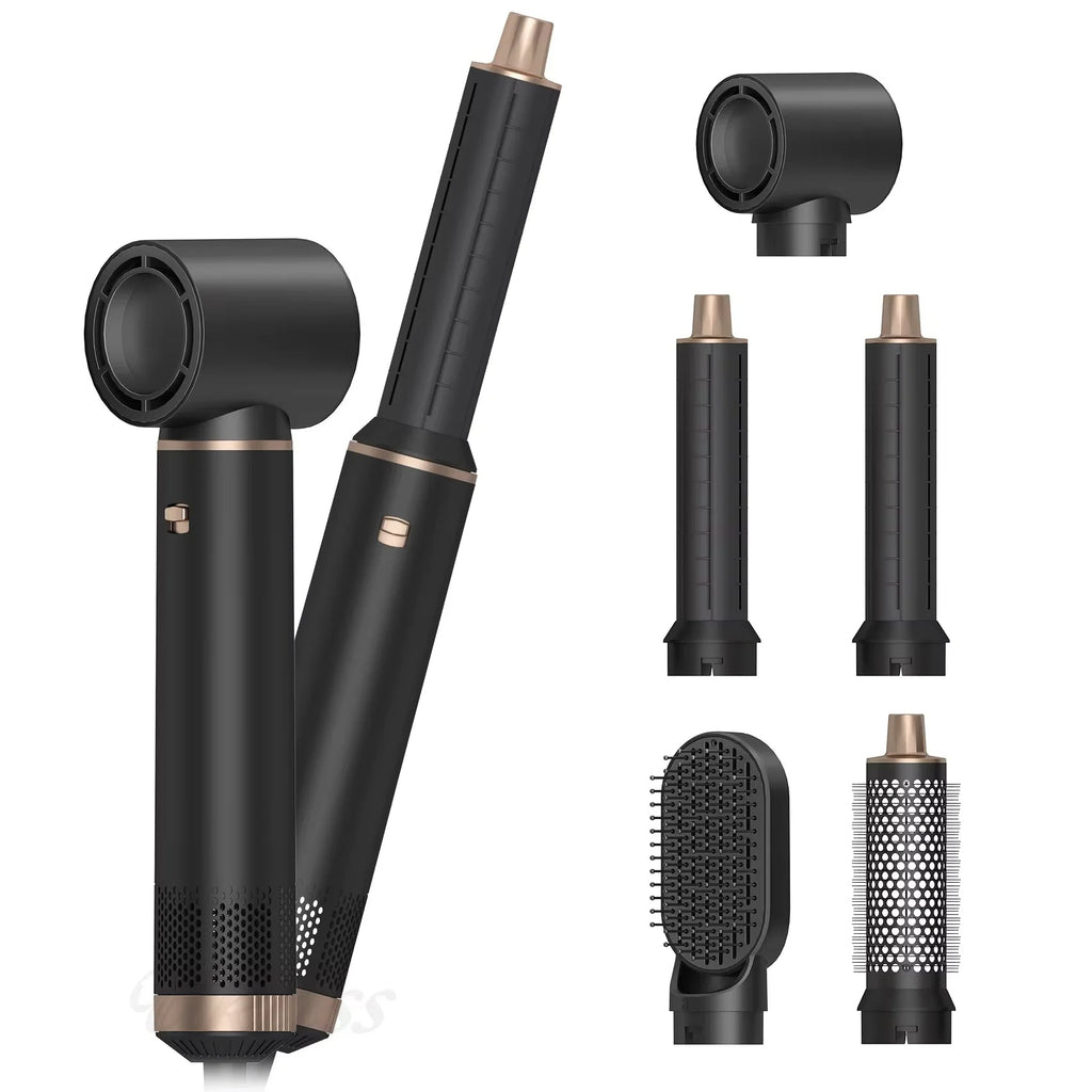 Multi-In-One Hair Dryer Styler, Hot Air Comb, Detachable Brush, Straightening & Curling Dual-Use, Household Hair Styling Tool EVERYDAY ESSENTIALS