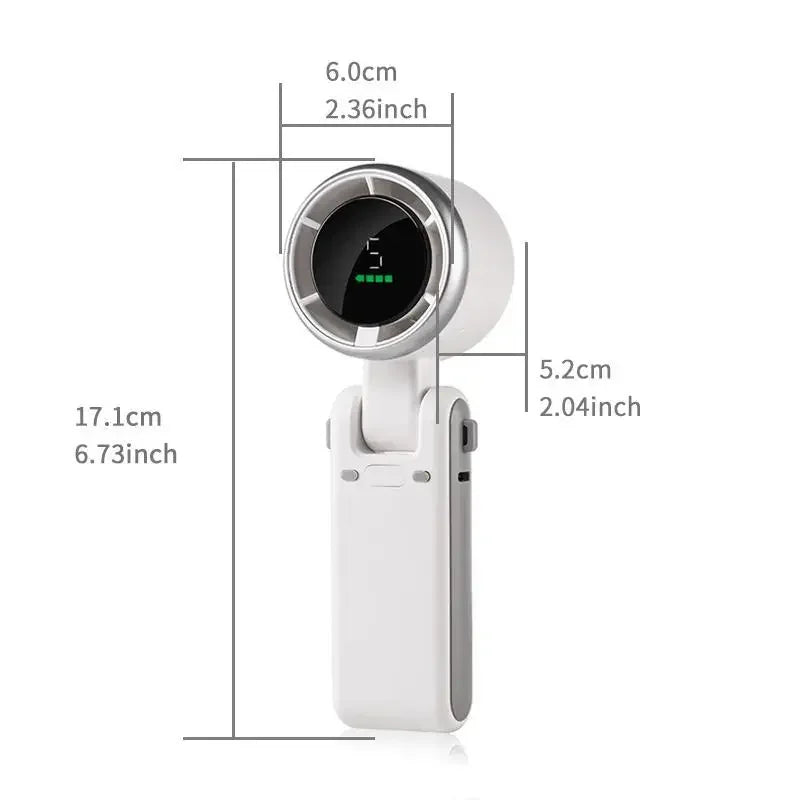 3-in-1 Fan, 5-speed, 3600mAh Rechargeable Lithium Battery, USB Charging, Travel Mini Fan Everyday Essentials