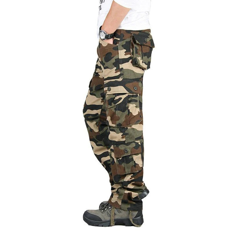 Tactical Cargo Pants Men Cotton Overalls Outdoor Work Trousers Big Size Hombre Clothing Camo Hiking Pants EVERYDAY ESSENTIALS
