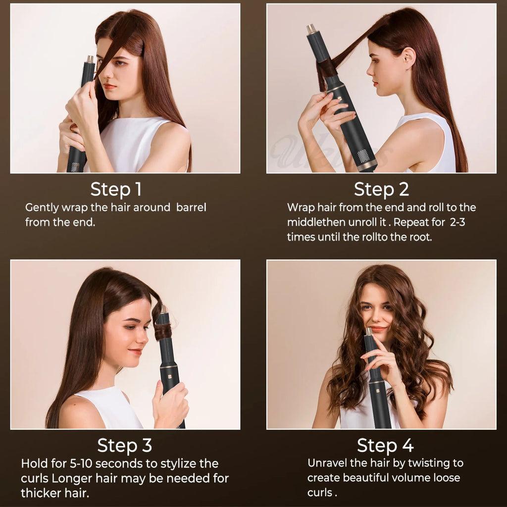 Multi-In-One Hair Dryer Styler, Hot Air Comb, Detachable Brush, Straightening & Curling Dual-Use, Household Hair Styling Tool EVERYDAY ESSENTIALS