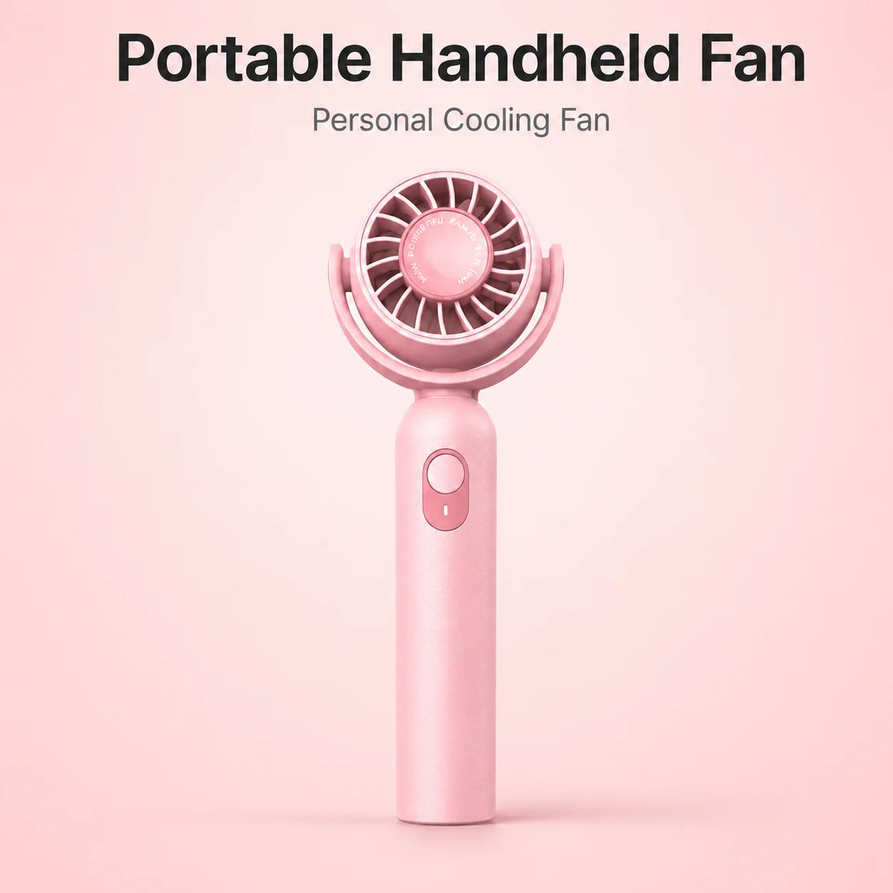 Portable Handheld Fan, Foldable Turbo Mini Fan with Strong Wind, Ultra Quiet Personal Cooling for Travel Office Outdoor, Cherry Blossom Pink Everyday Essentials