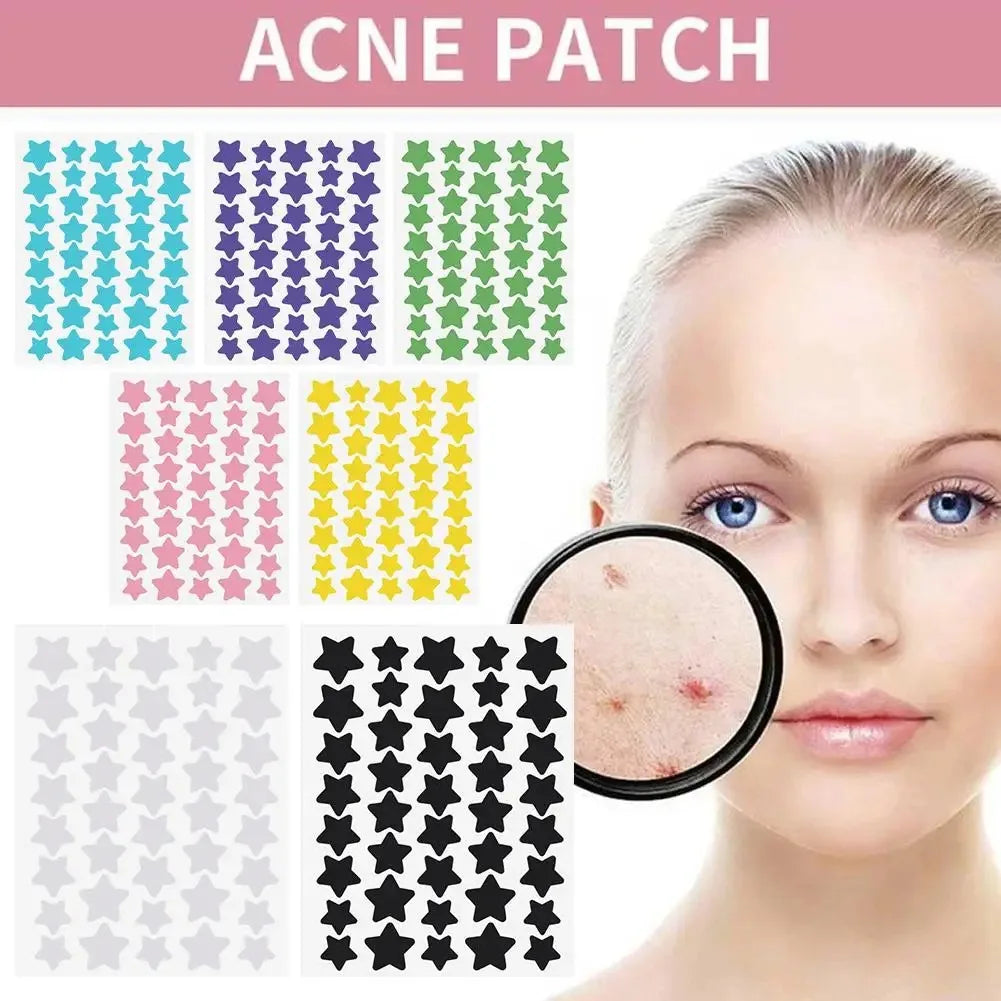 40pcs/120pcs Colorful PE Pimple Patches Cute Star Shaped Pimple Cover Sticker Invisible Pimple Cover Removal Pimple Patch EVERYDAY ESSENTIALS