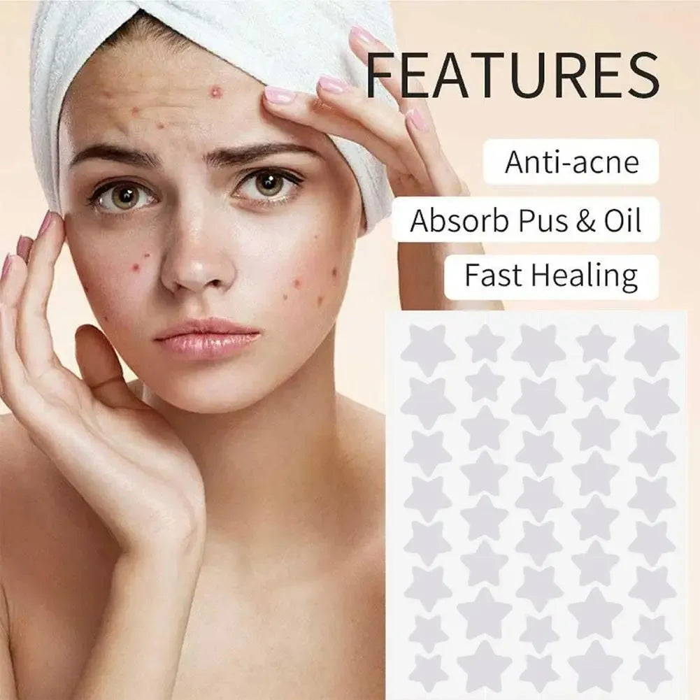 40pcs/120pcs Colorful PE Pimple Patches Cute Star Shaped Pimple Cover Sticker Invisible Pimple Cover Removal Pimple Patch EVERYDAY ESSENTIALS
