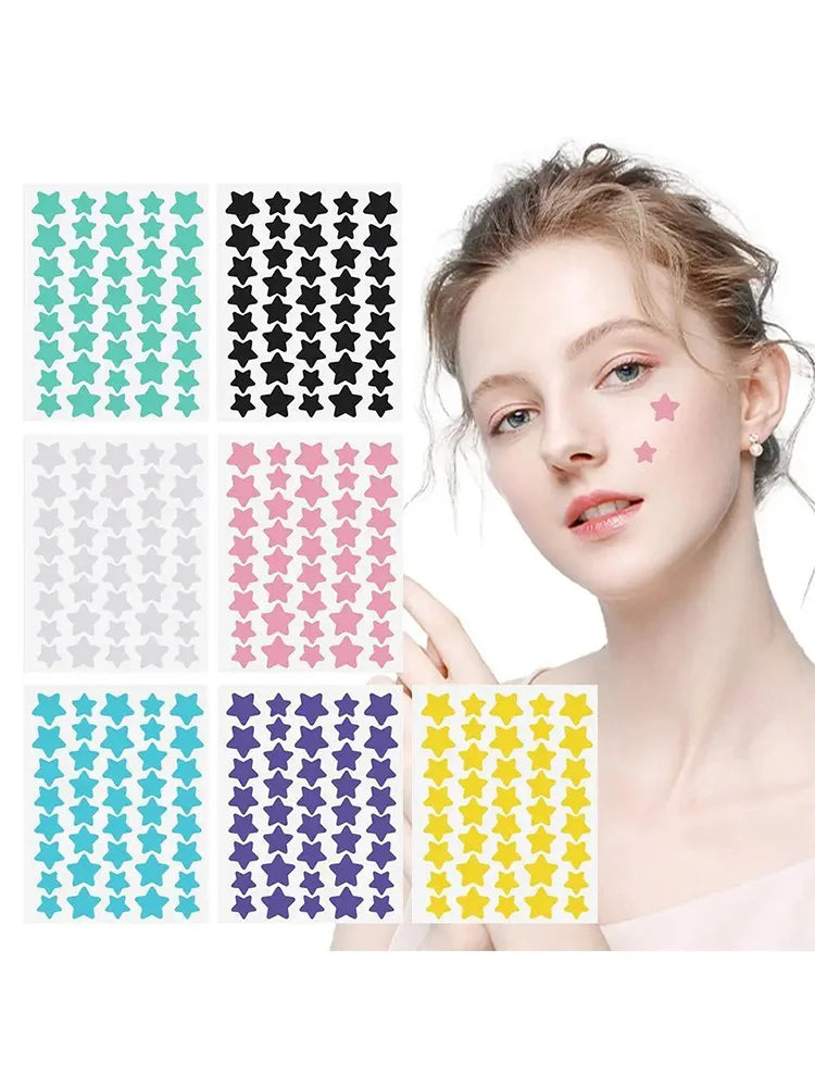 40pcs/120pcs Colorful PE Pimple Patches Cute Star Shaped Pimple Cover Sticker Invisible Pimple Cover Removal Pimple Patch EVERYDAY ESSENTIALS