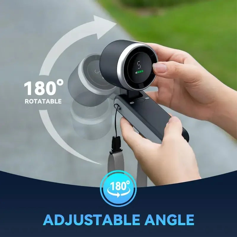 3-in-1 Fan, 5-speed, 3600mAh Rechargeable Lithium Battery, USB Charging, Travel Mini Fan Everyday Essentials