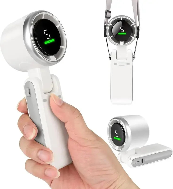 3-in-1 Fan, 5-speed, 3600mAh Rechargeable Lithium Battery, USB Charging, Travel Mini Fan Everyday Essentials