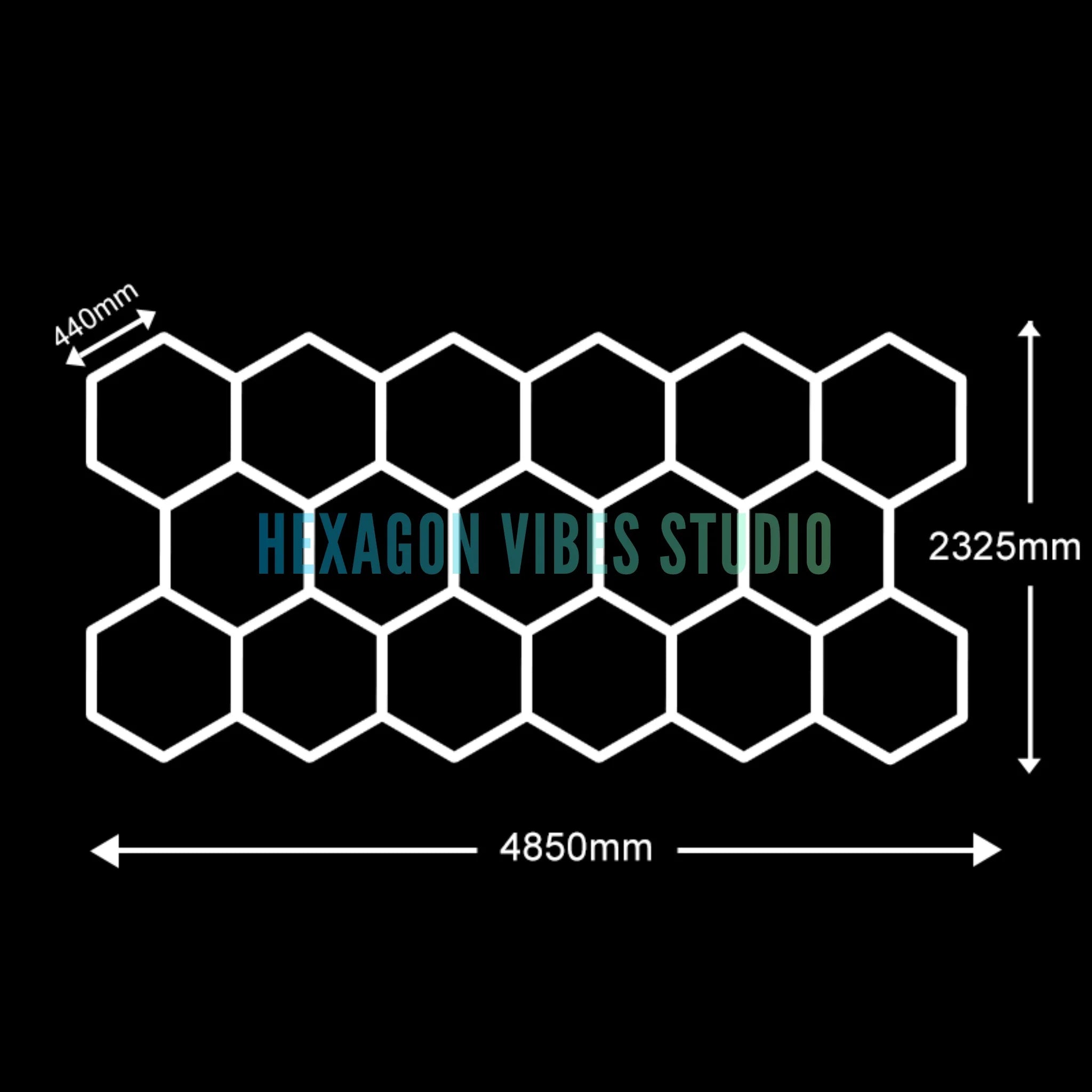Large Size Hexagon LED Lighting for Garage Car Repair Wash Detailing Workshop Gym Barbershop Honeycomb LED Tube Ceiling Light Everyday Essentials