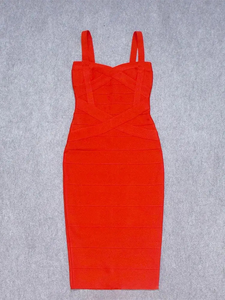 BEAUKEY Vintage Sexy Red Long Bandage Wedding Evening Dress Women 2023 Bodycon Club Knitted Party Pink Dress Birthday Vestidos EVERYDAY ESSENTIALS