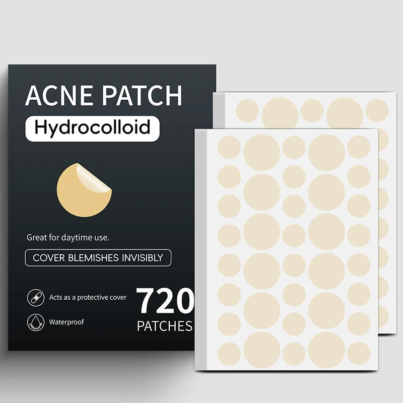 720pcs/set Professional Invisible Acne Pimple Patch Face Skin Care Repair Acne Healing Absorbing Spot Sticker For Men Women EVERYDAY ESSENTIALS
