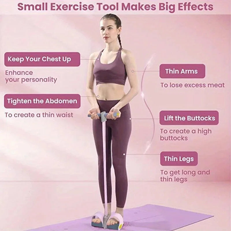 Adjustable Pedal Resistance Band – Full Body Home Gym Equipment for Arms, Legs, Waist Training, Pilates & Strength Workout Everyday Essentials