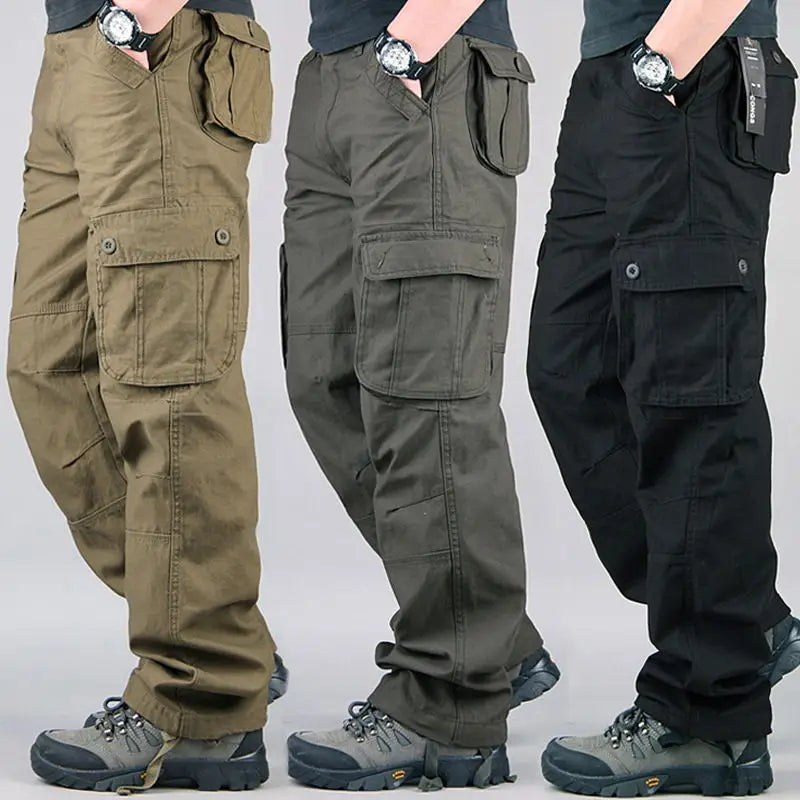 Tactical Cargo Pants Men Cotton Overalls Outdoor Work Trousers Big Size Hombre Clothing Camo Hiking Pants EVERYDAY ESSENTIALS