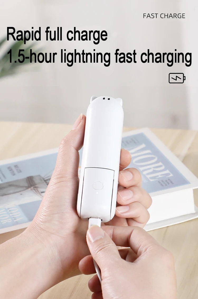 Foldable Small Fan Portable and high-power Hand Held Portable Mini Fan Rechargeable Hand USB Charge Fan Everyday Essentials