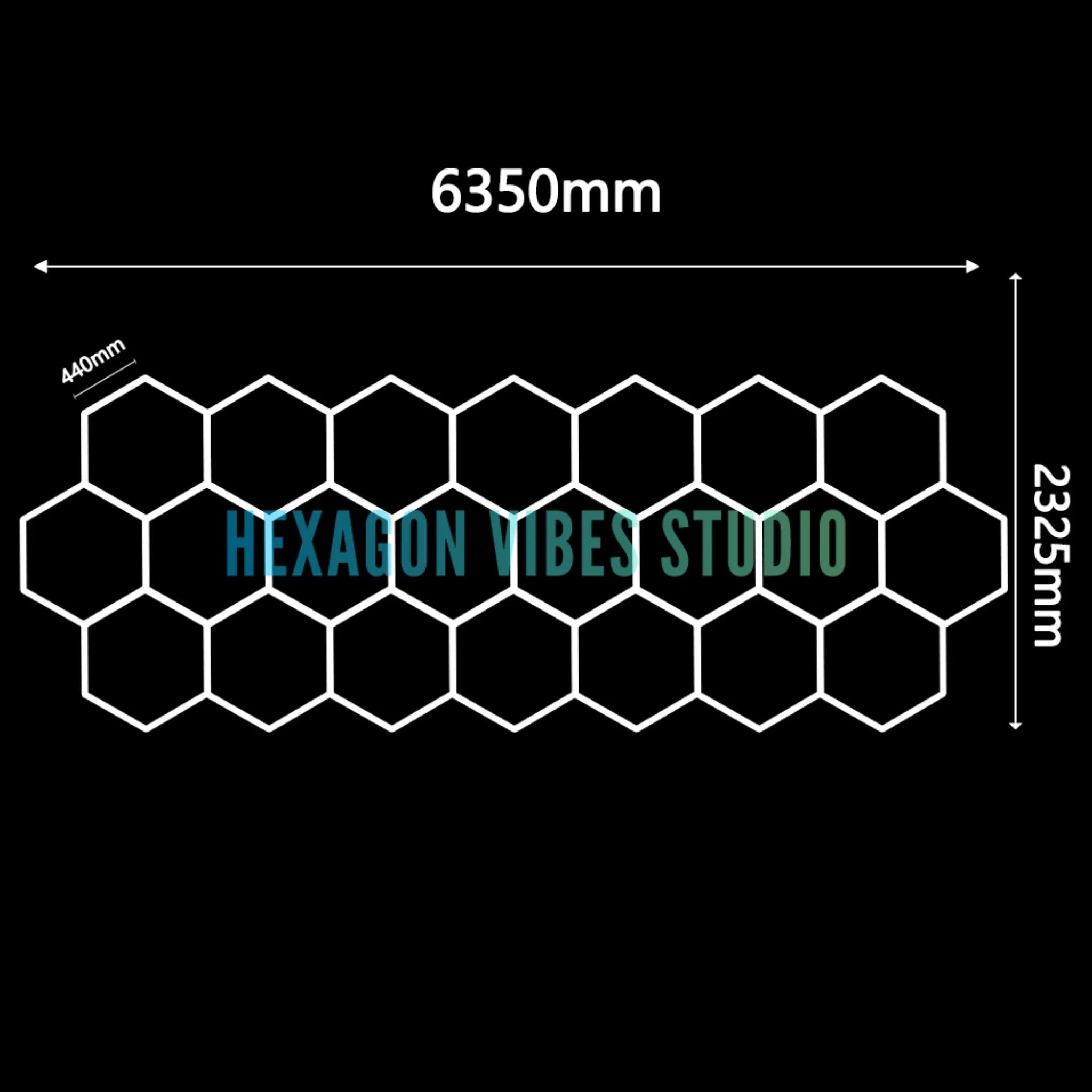 Large Size Hexagon LED Lighting for Garage Car Repair Wash Detailing Workshop Gym Barbershop Honeycomb LED Tube Ceiling Light Everyday Essentials