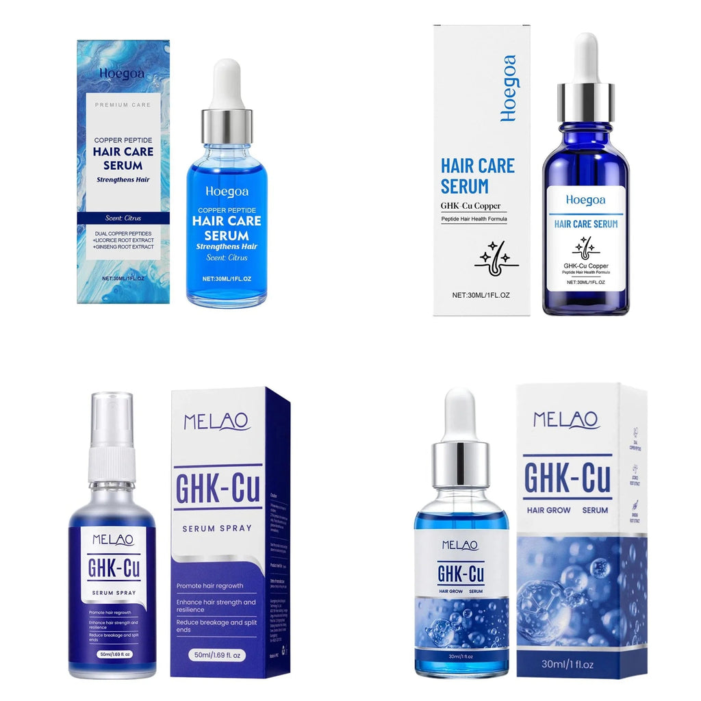 Copper Peptide Hair Serum Ghk-Cu Peptide for Hair Growth Scalp Moisturizer Advanced Regrowth Treatment Root Strengthen Hair Oil EVERYDAY ESSENTIALS