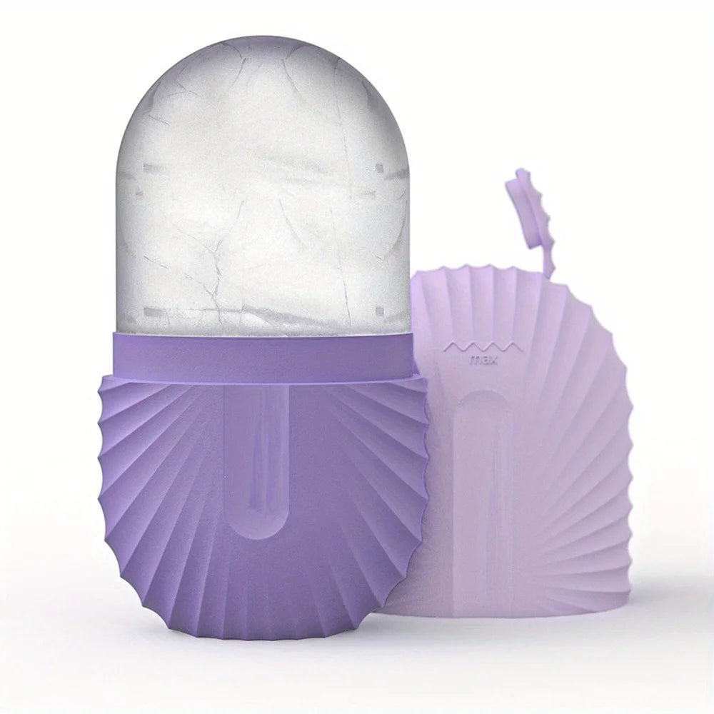 Ice Face Roller Facial Skincare Ice Roller Set, Stainless Steel Facial Roller Gua Sha Face Tool Face Massage Roller Mold Cube EVERYDAY ESSENTIALS