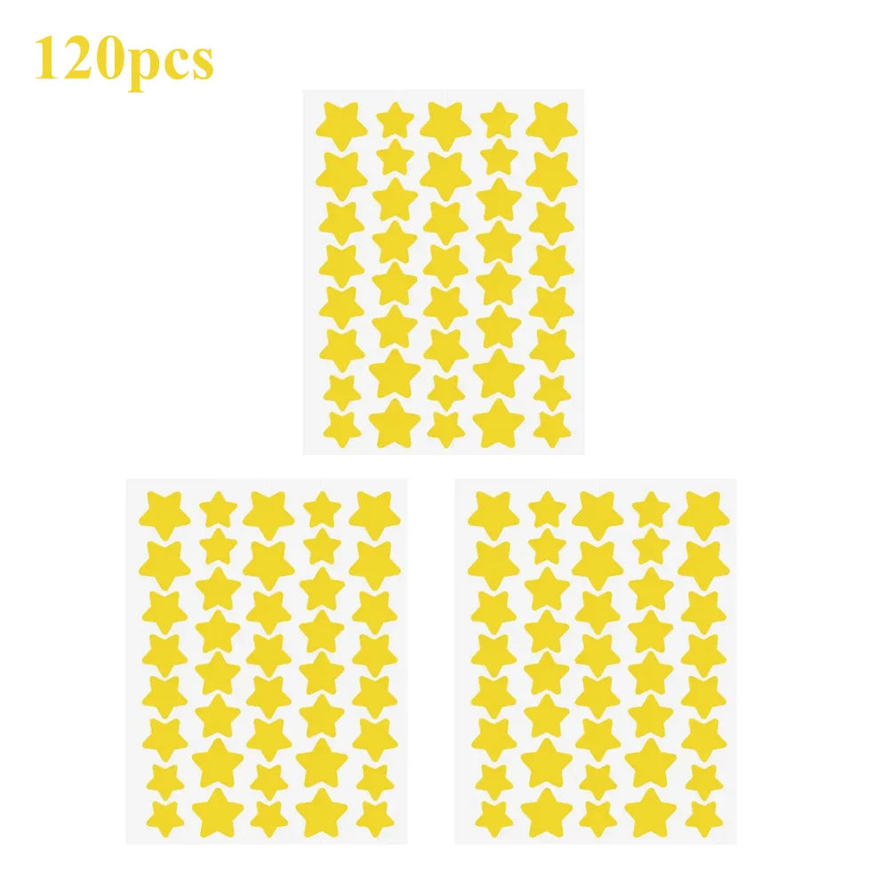 40pcs/120pcs Colorful PE Pimple Patches Cute Star Shaped Pimple Cover Sticker Invisible Pimple Cover Removal Pimple Patch EVERYDAY ESSENTIALS