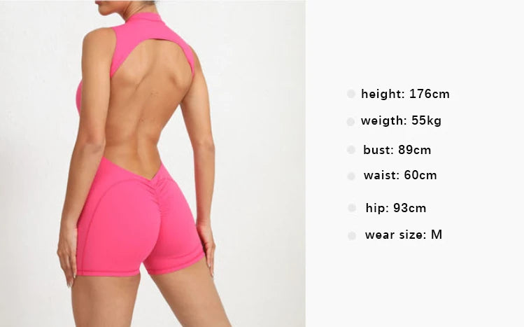 Sexy Hollow Scrunch Bodycon Short Jumpsuit Playsuit Raises Butt Women Monkeys Sleeveless Fitness Yoga Overalls Gym Women Romper Everyday Essentials