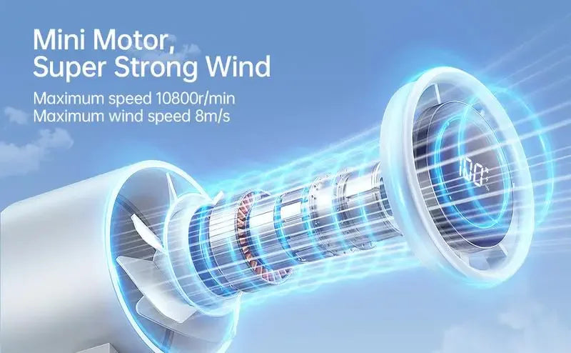 3-in-1 Fan, 5-speed, 3600mAh Rechargeable Lithium Battery, USB Charging, Travel Mini Fan Everyday Essentials
