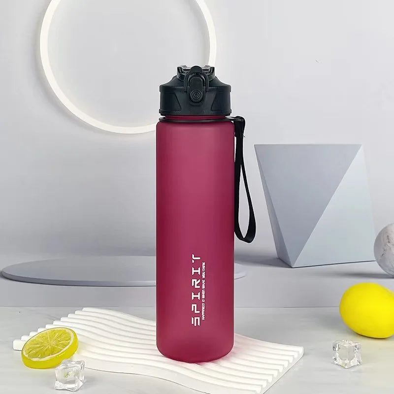 750ml Water Bottle with Straw Time Marker Large Capacity Motivational Plastic Water Jug for Gym Travel Outdoor Sports Reusable Everyday Essentials
