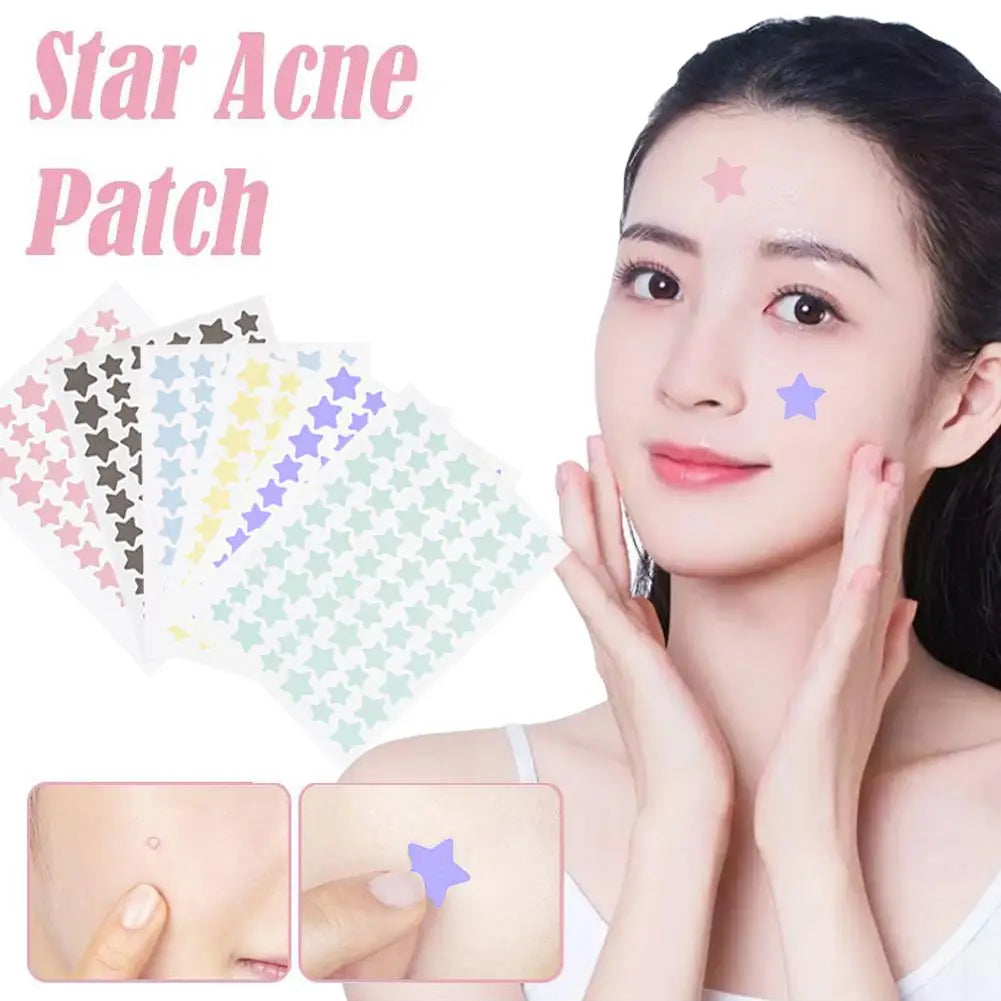60PCS Colorful Acne Pimple Patch Sticker Waterproof Removal Pimple Anti-Acne Hydrocolloid Patches Spot Marks Repair Sticker EVERYDAY ESSENTIALS