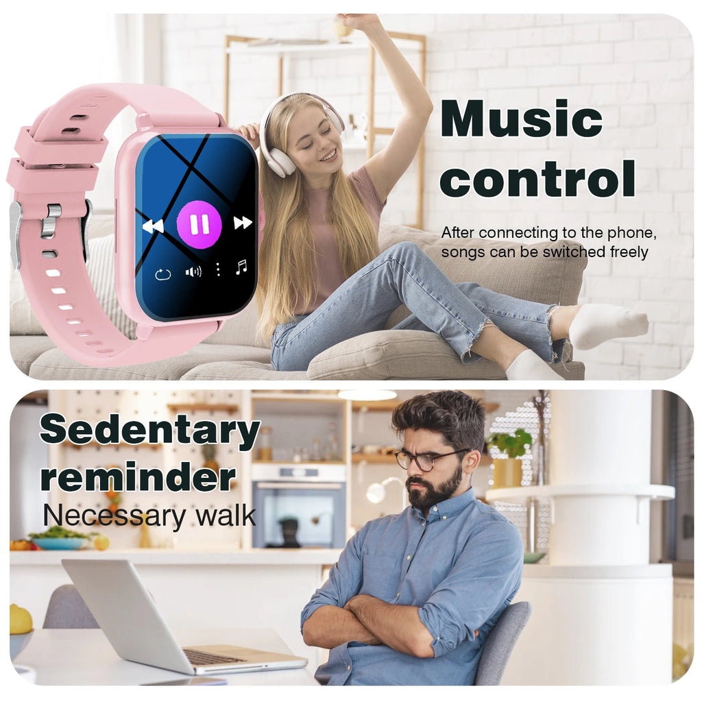 Smart Watch, Wireless Call/Dial, Multi-Sport Mode, Multiple APP Reminders, Suitable for Men and Women, Compatible with IPhone/An EVERYDAY ESSENTIALS