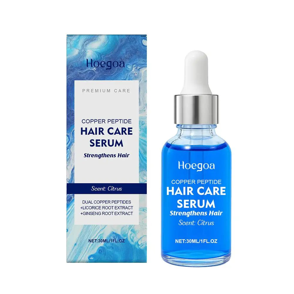 Copper Peptide Hair Serum Ghk-Cu Peptide for Hair Growth Scalp Moisturizer Advanced Regrowth Treatment Root Strengthen Hair Oil EVERYDAY ESSENTIALS