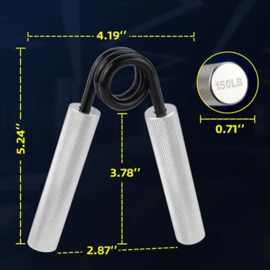 No Slip Heavy-Duty Metal Grip Strength Trainer Grip for Muscle Building Hand Rehabilitation Home Gym Exerciser Training Everyday Essentials