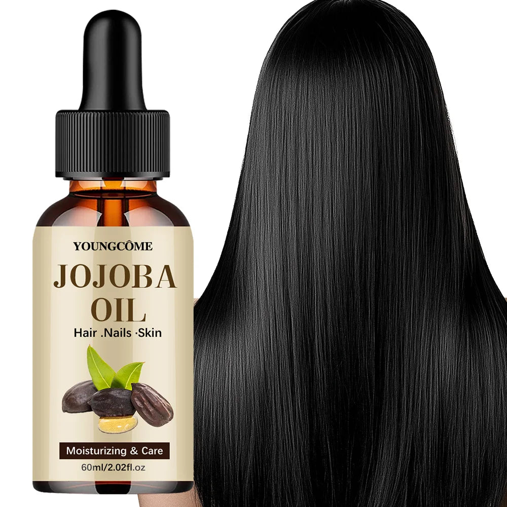 Organic Jojoba Oil, Pure Moisturizing Oil for Face, Hair, Skin Nails | Natural Cold Pressed Hexane Free Carrier Oil Hair Relaxer EVERYDAY ESSENTIALS