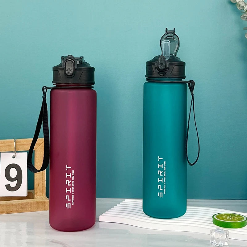 750ml Water Bottle with Straw Time Marker Large Capacity Motivational Plastic Water Jug for Gym Travel Outdoor Sports Reusable Everyday Essentials
