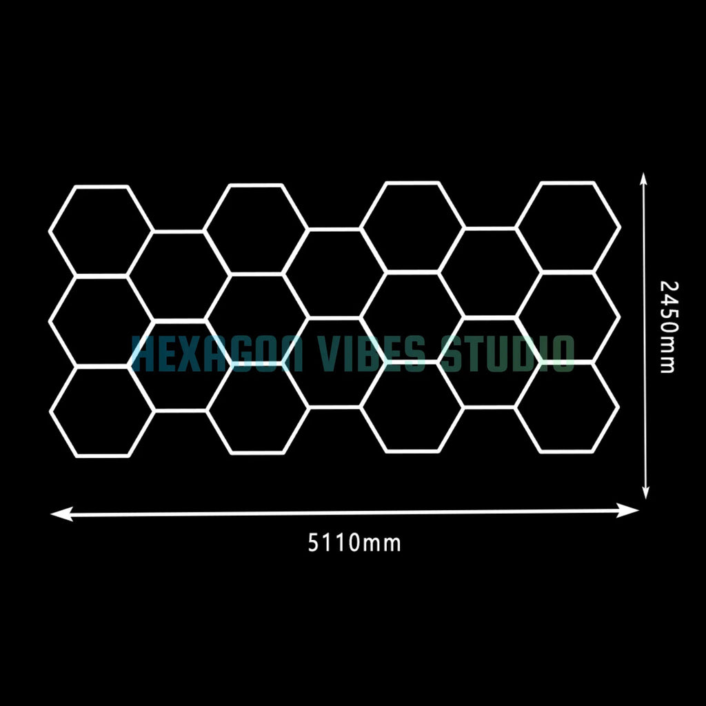 Large Size Hexagon LED Lighting for Garage Car Repair Wash Detailing Workshop Gym Barbershop Honeycomb LED Tube Ceiling Light Everyday Essentials