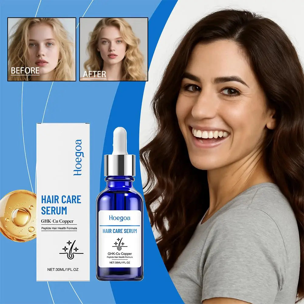 Copper Peptide Hair Serum Ghk-Cu Peptide for Hair Growth Scalp Moisturizer Advanced Regrowth Treatment Root Strengthen Hair Oil EVERYDAY ESSENTIALS
