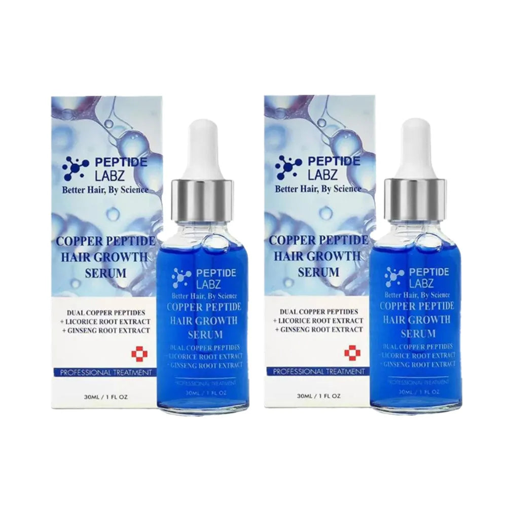 Copper Peptide GHK-cu Hair Growth Serum - Natural Gentle Formula Strengthens Hair Follicles For All Hair Types EVERYDAY ESSENTIALS