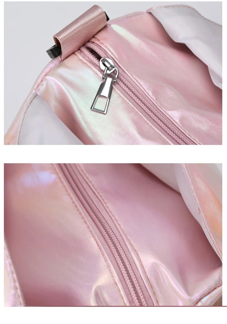 Fashion Multi-function Gym Travel Shine Cotton Portable Shoulder Handbags Women Bags Big Capacity Handbag With Large Pocket Everyday Essentials
