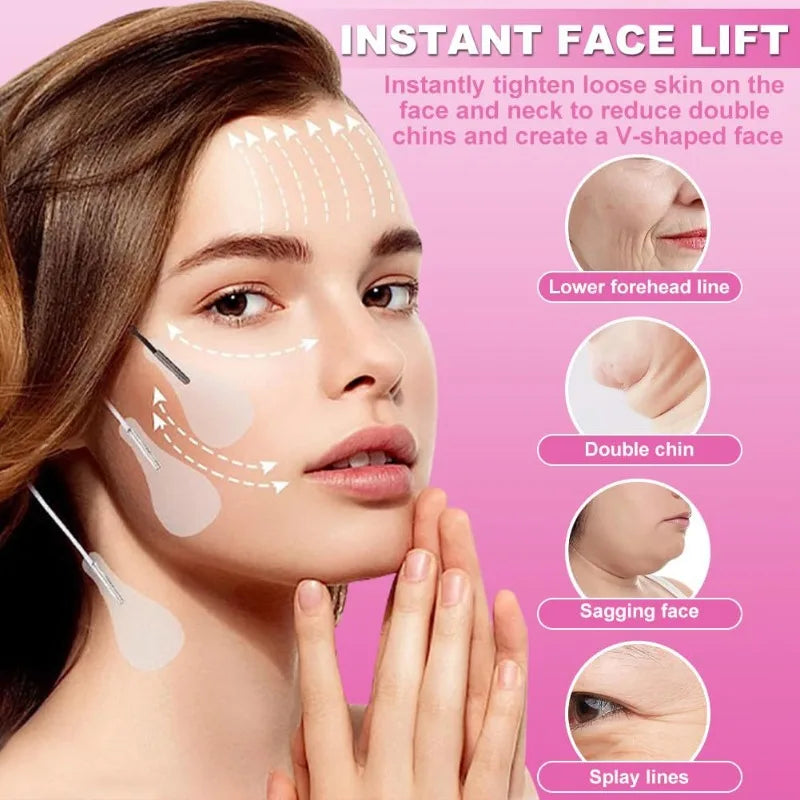 40-240Pcs/Set Invisible Facial Liftting Stickers Thin Face Patches Facial Line Wrinkle Sagging Skin Fast Pull Chin Adhesive Tape EVERYDAY ESSENTIALS