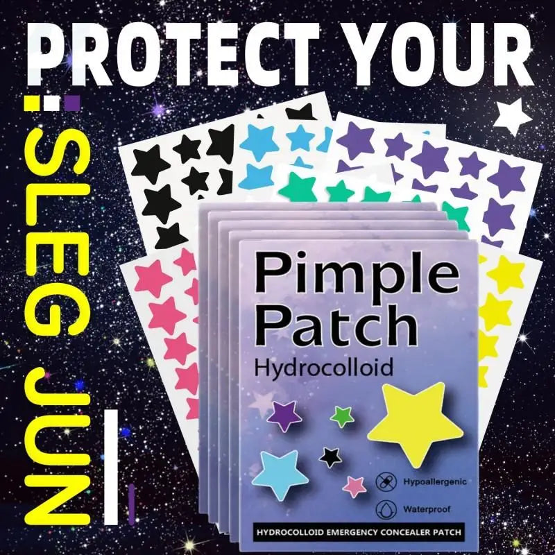 1400 Pcs/bag Colorful Star Pimple Patch Acne Colorful Invisible Acne Removal Skin Care Stickers Portable Star Patch Patches EVERYDAY ESSENTIALS