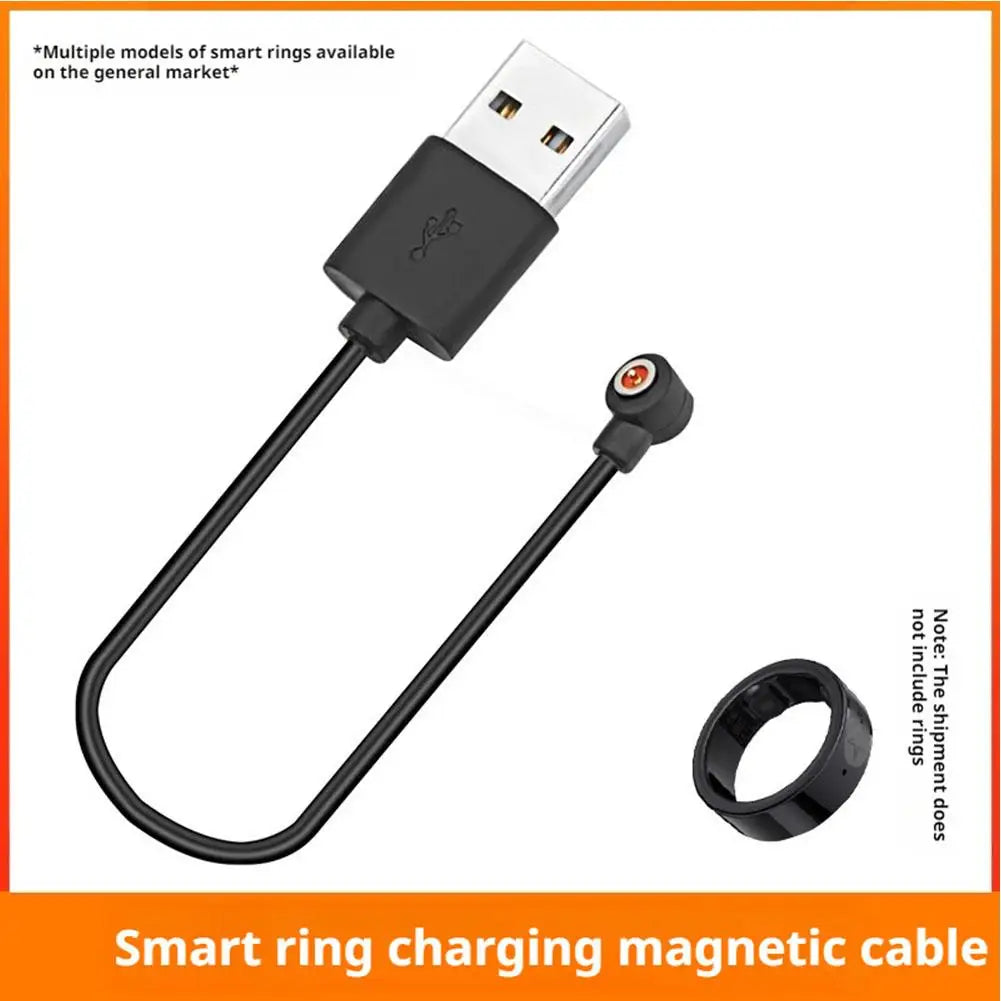 Smart Ring Charge Cable For Smart Ring Dock Connector USB Charging Cable Cord 4MM Magnetic Charger Power Adapter Wire 30cm EVERYDAY ESSENTIALS