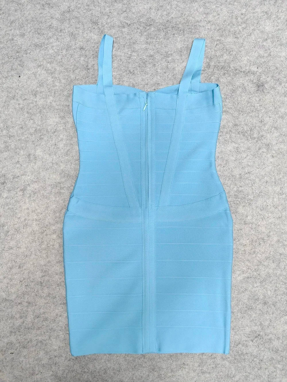 BEAUKEY Blue Spaghetti Strap Women Mini Bandage Dress Bodycon Sexy Above Knee Length Bodycon Party Club Dress XL Classic Vestido EVERYDAY ESSENTIALS
